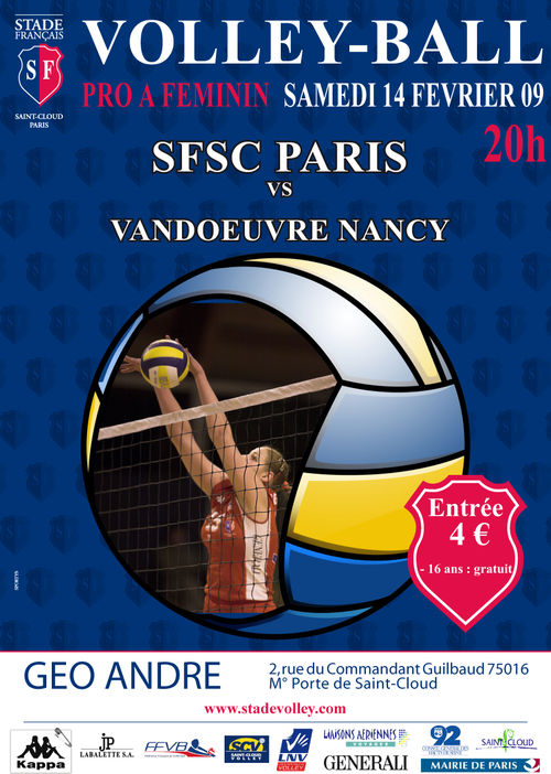 Match vs Vandoeuvre Nancy - 14/02/09