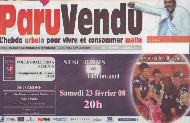 ParuVendu - du Jeudi 14 au mercredi 20 février 08
